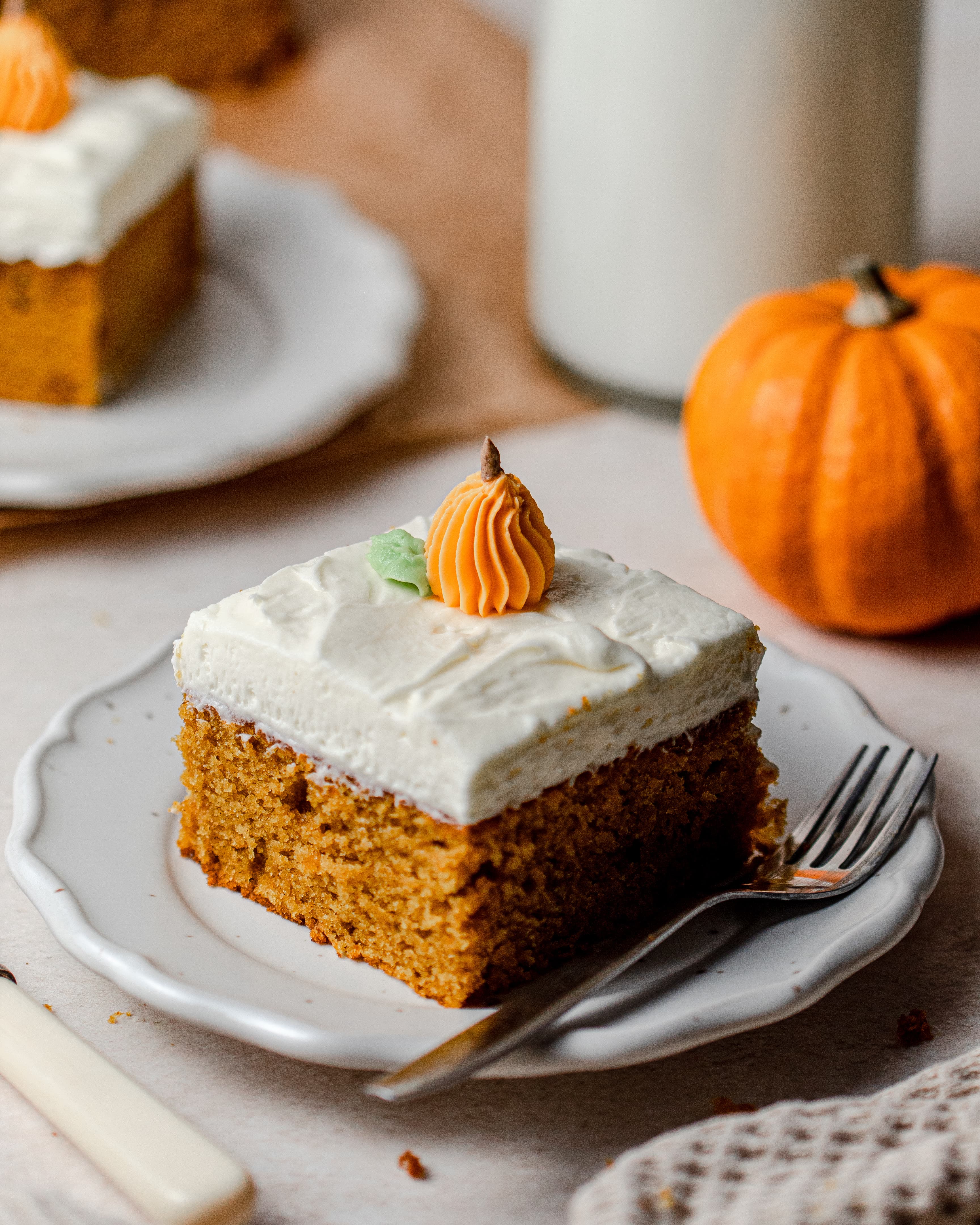Pumpkin Traybake with Cream Cheese Frosting
